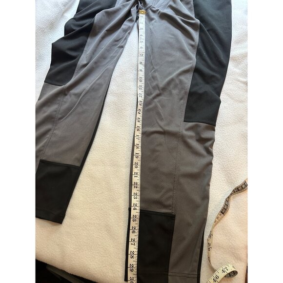 Durable Two-Tone Womans 4XL Yoga Pants Reinforced Knees Two-Button Closure Black - Picture 4 of 8